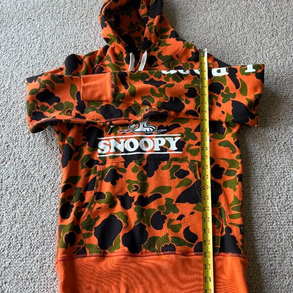 Todd Snyder x L.L. Bean S Snoopy Orange Camo Troop Leader Hoodie - Picture 11 of 11